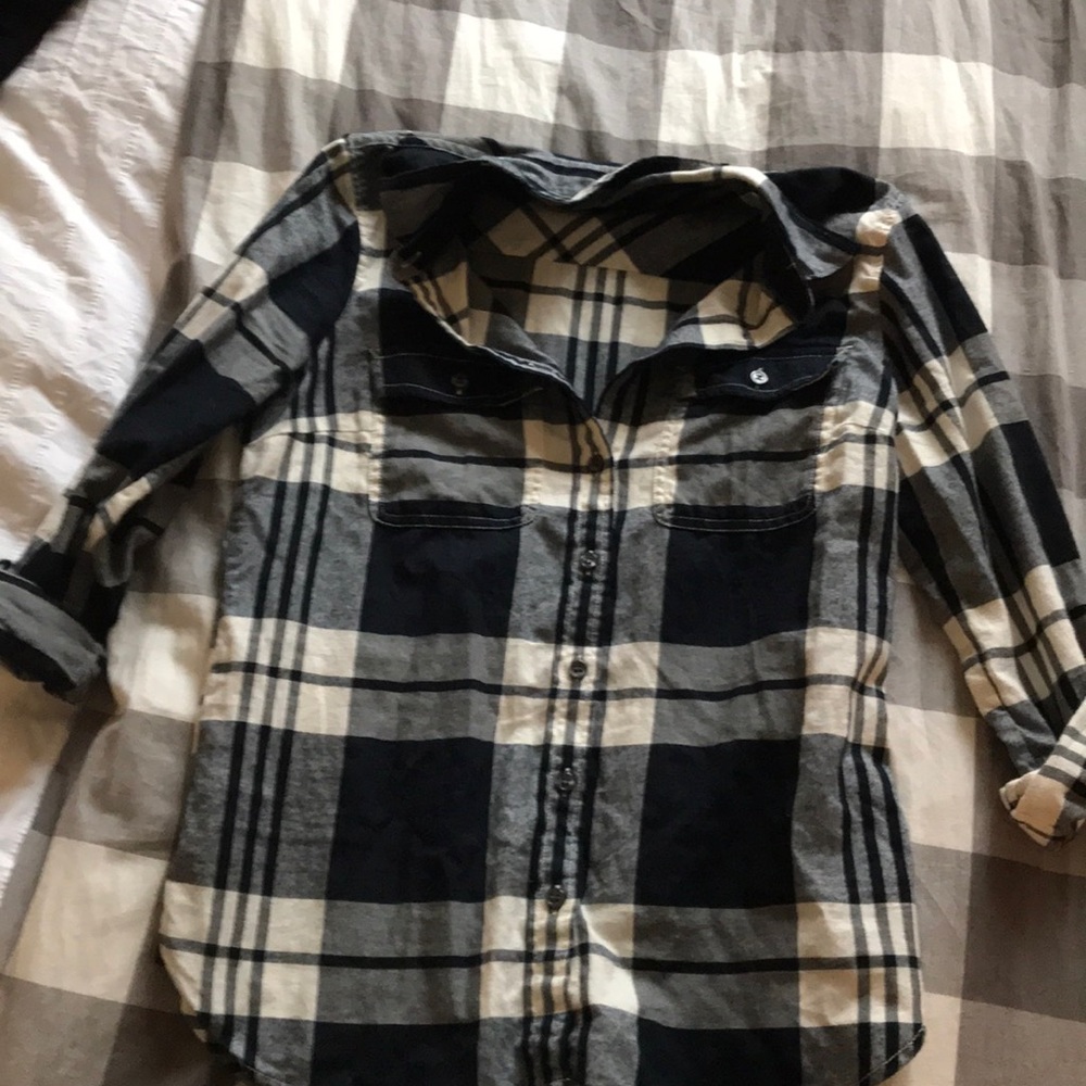 Plaid button down